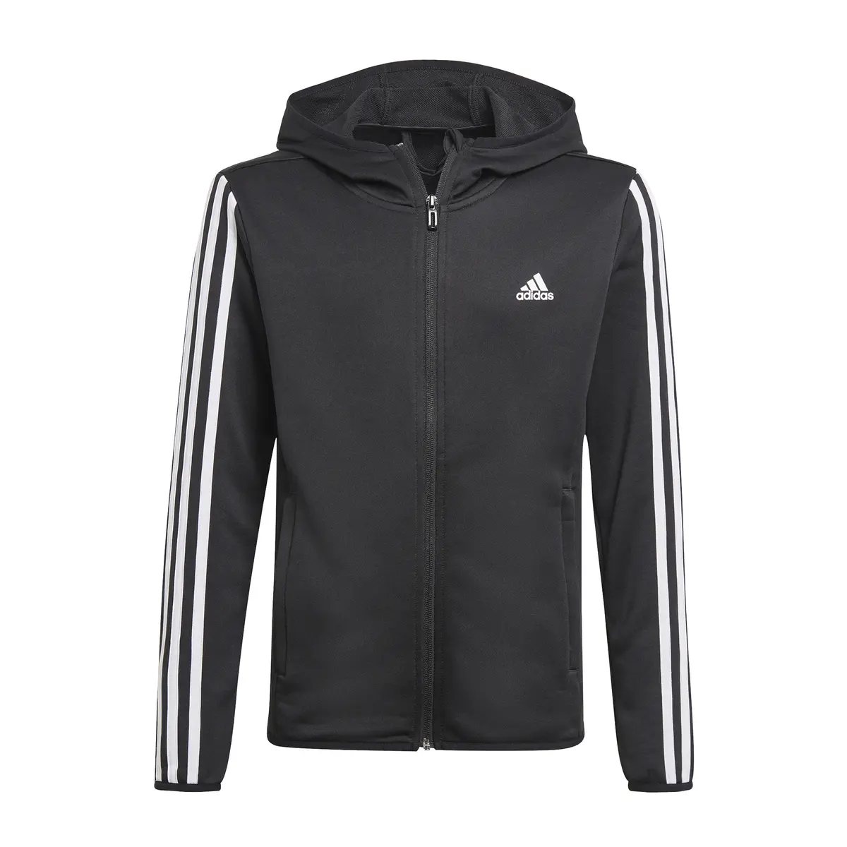 Sweatshirt zippé à capuche enfant adidas D2M 3-Bandes
