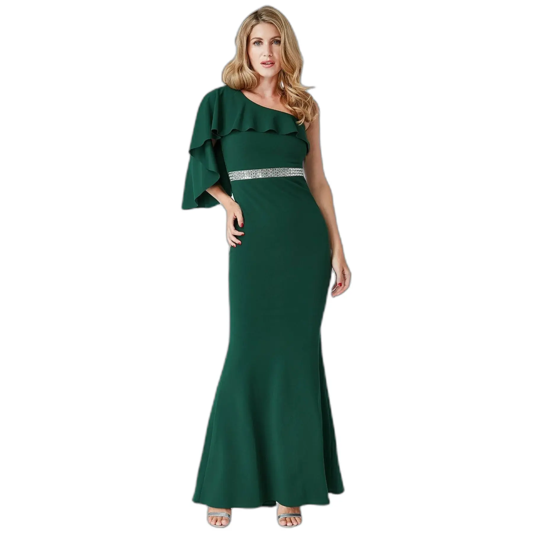 Off-Shoulder Flared Dress Women Goddiva