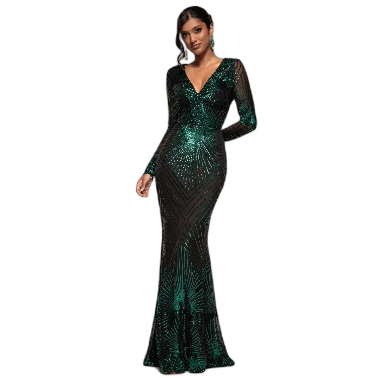 Vestito da donna  Starburst Effect Maxi