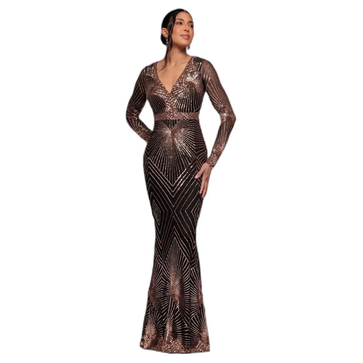 Vestito da donna  Starburst Sequin Maxi