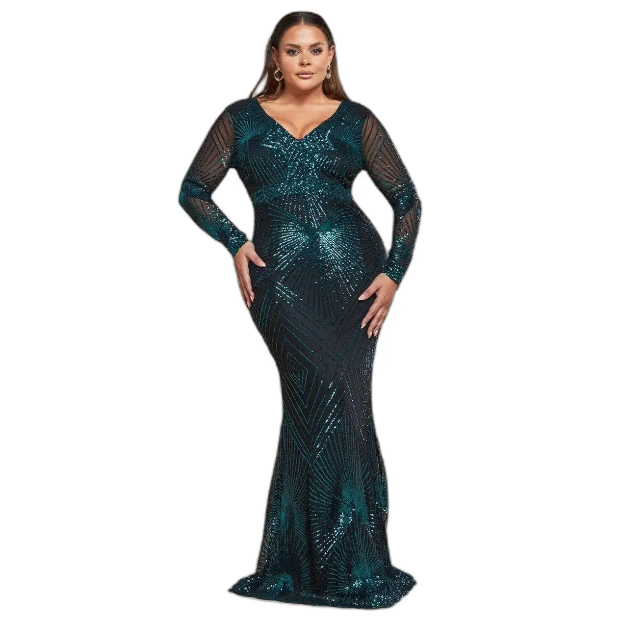 Vestito aderente da donna  Starburst Sequin