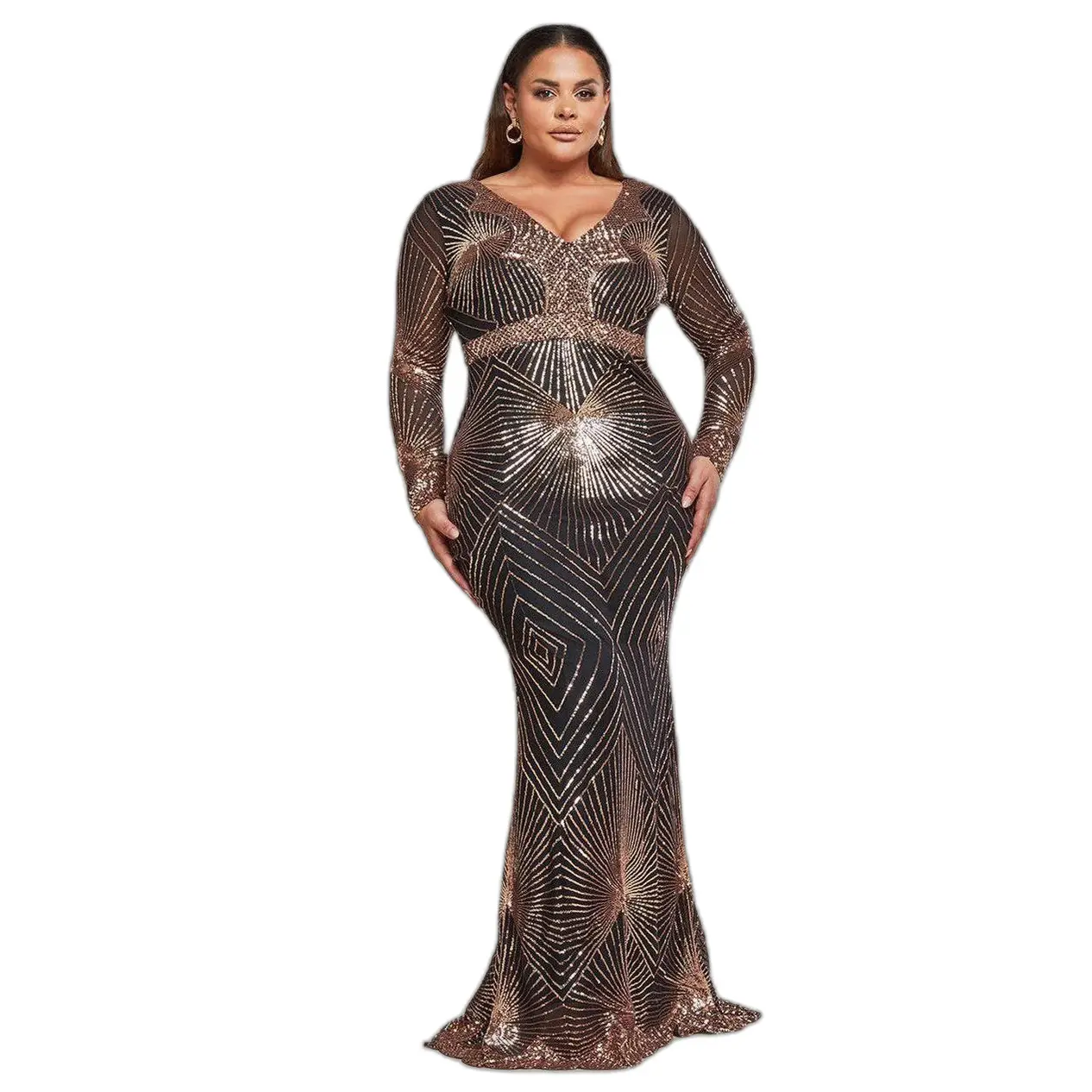 Vestito aderente da donna  Starburst Sequin