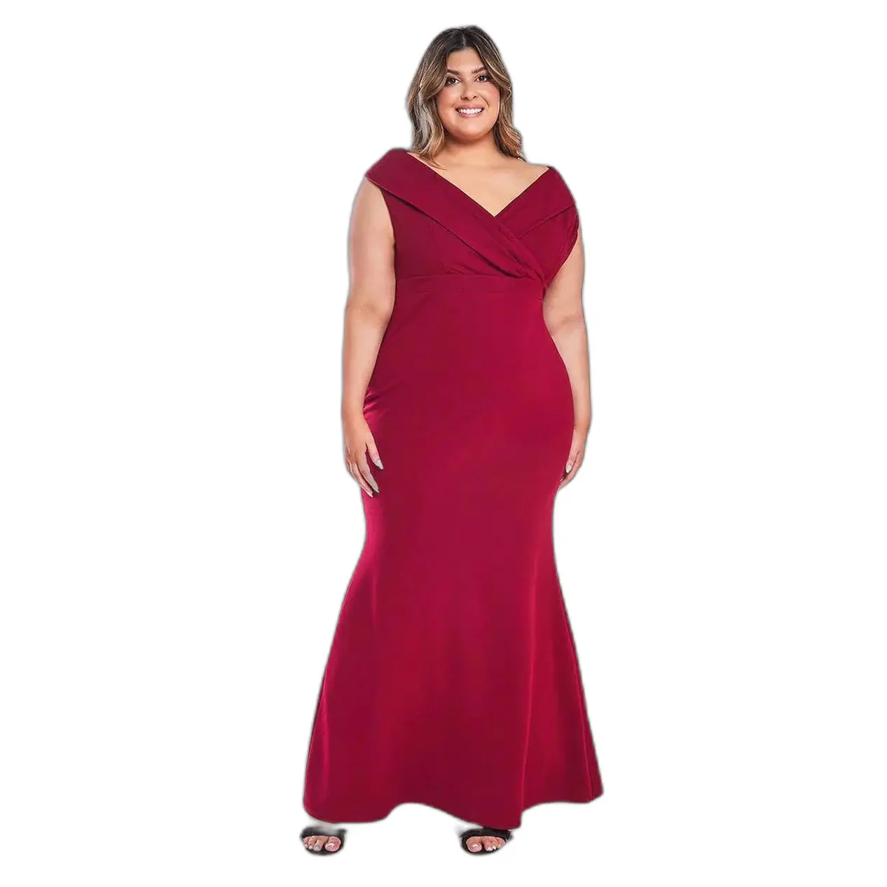 Maxi Wrap Dress Off-Shoulder Women Goddiva