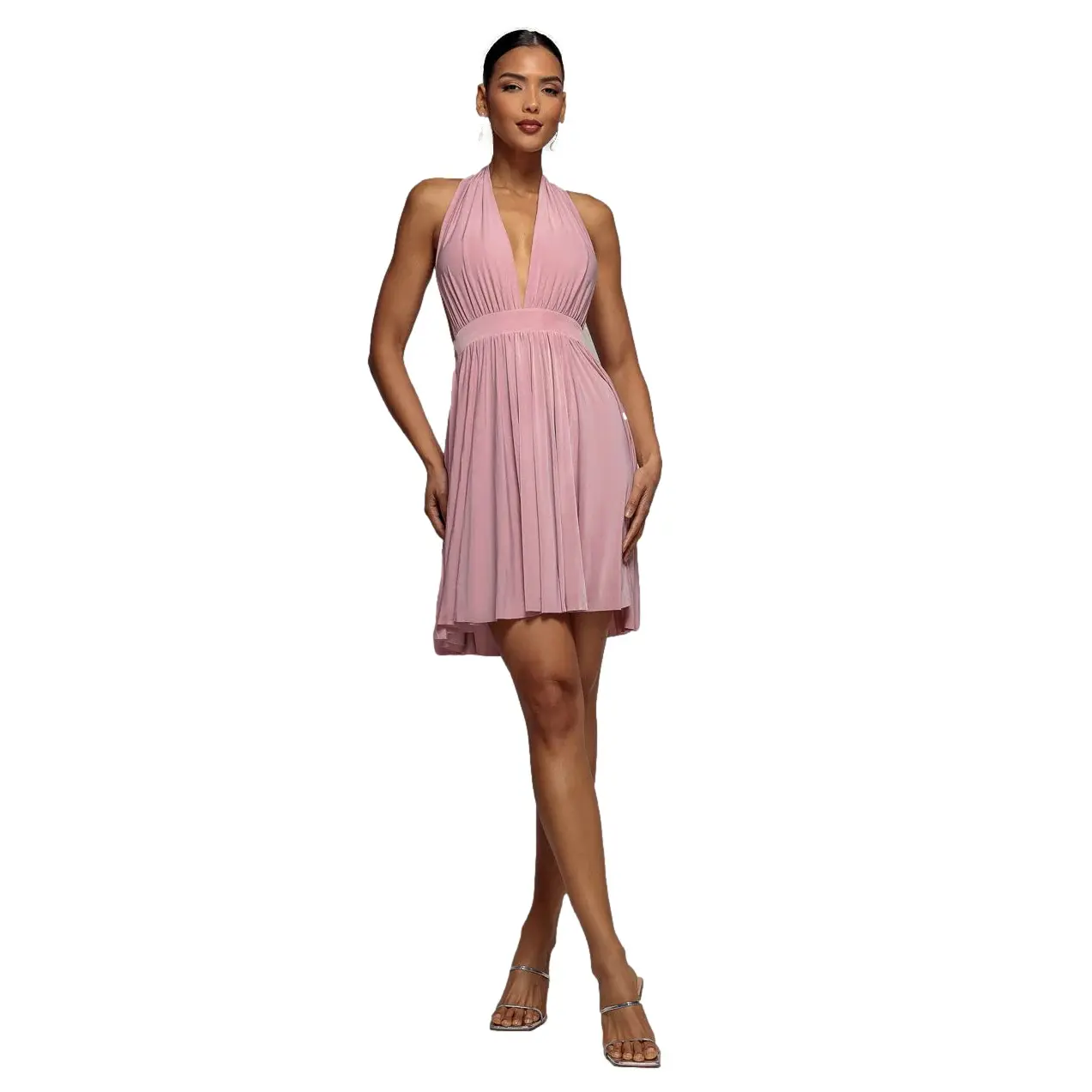 Kleid Damen Goddiva Soft Touch Mini