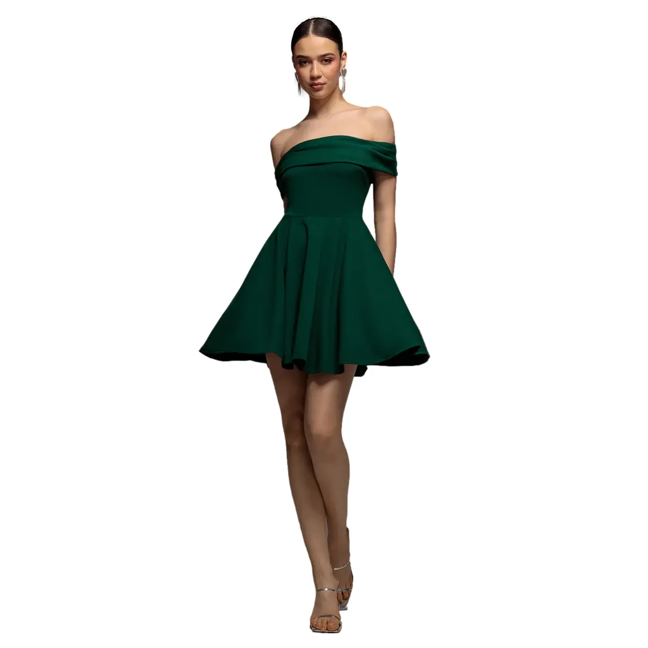 Image of Mini Bustier Skaterkleid aus Crêpe Damen Goddiva