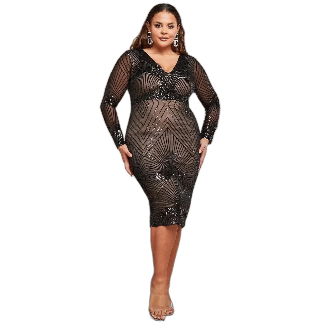 Robe midi a orlo donna