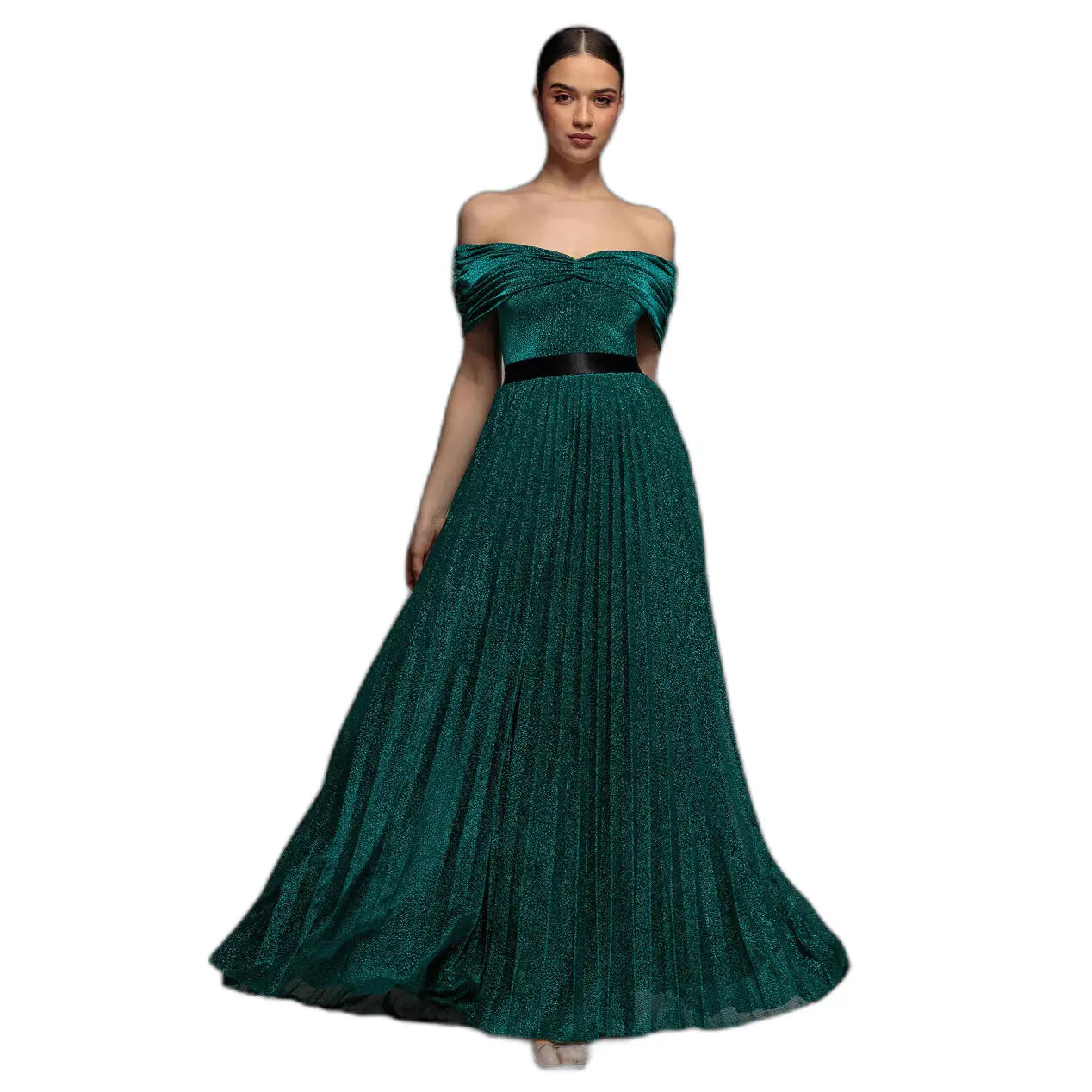 Vestito a pieghe da donna  Bardot