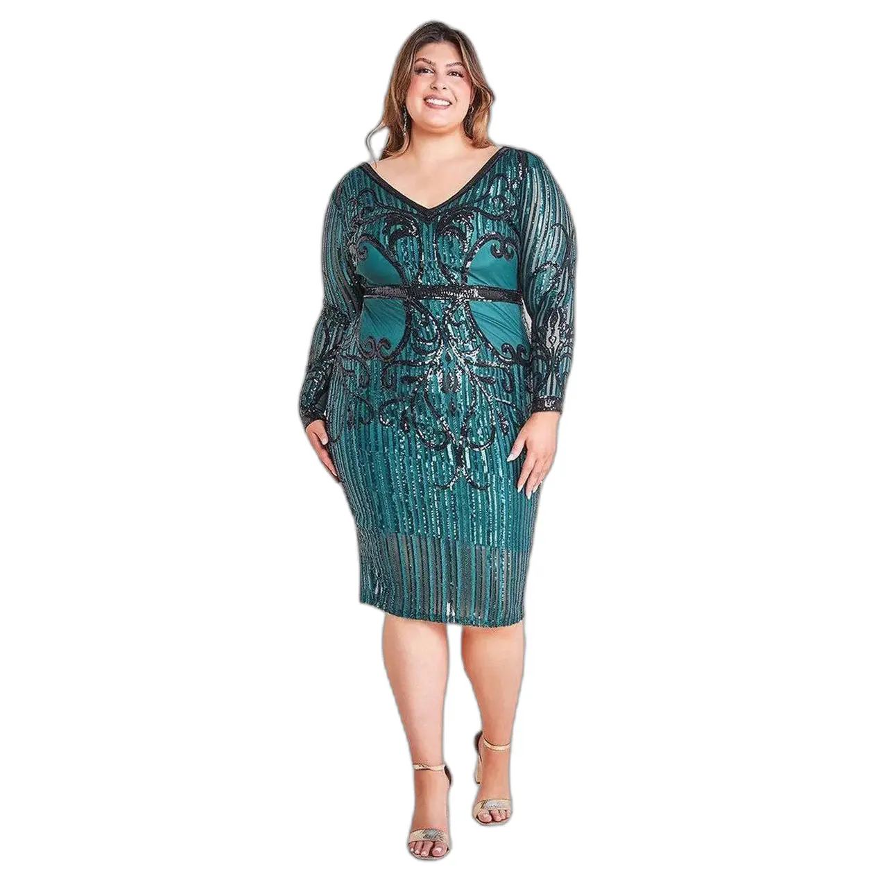 Sparkly Knit Dress Women Goddiva