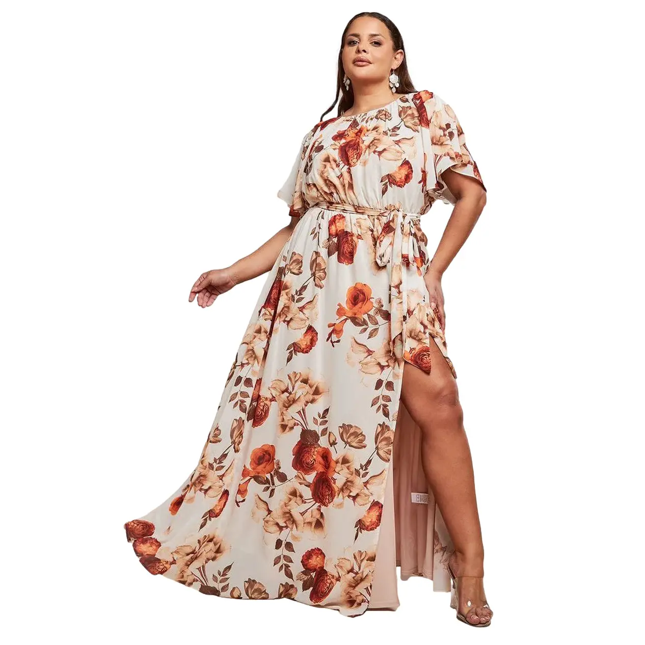 Maxi Wrap Back Dress Women Goddiva