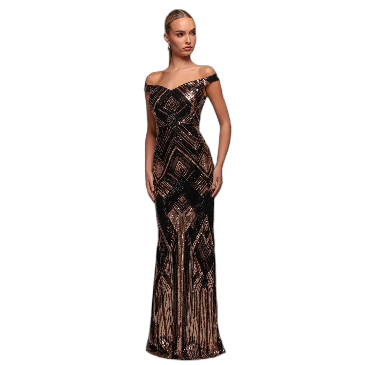 Image of Kleid Damen Goddiva Geometric