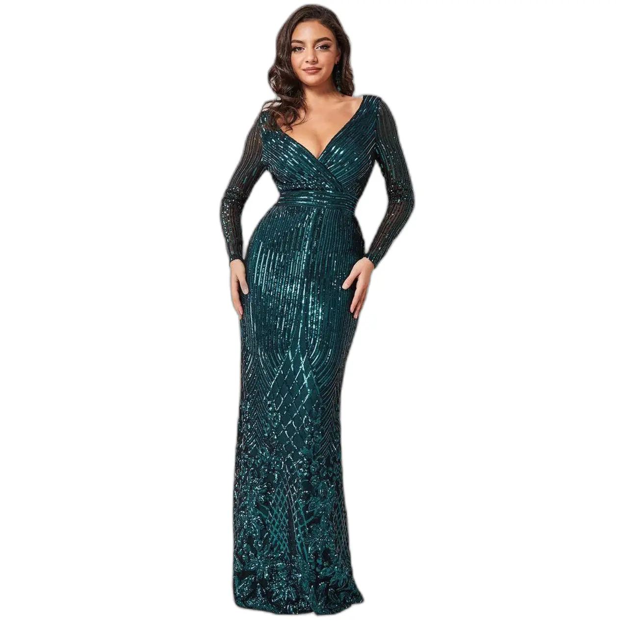 Wrap dress da donna  Sequin V Wrap