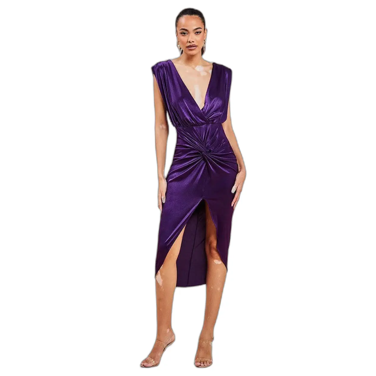 Wrap dress for women Goddiva Wrap Knotted