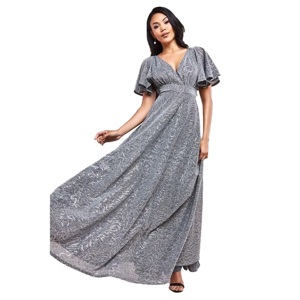 Vestito da donna  Sequin Lurex Flutter