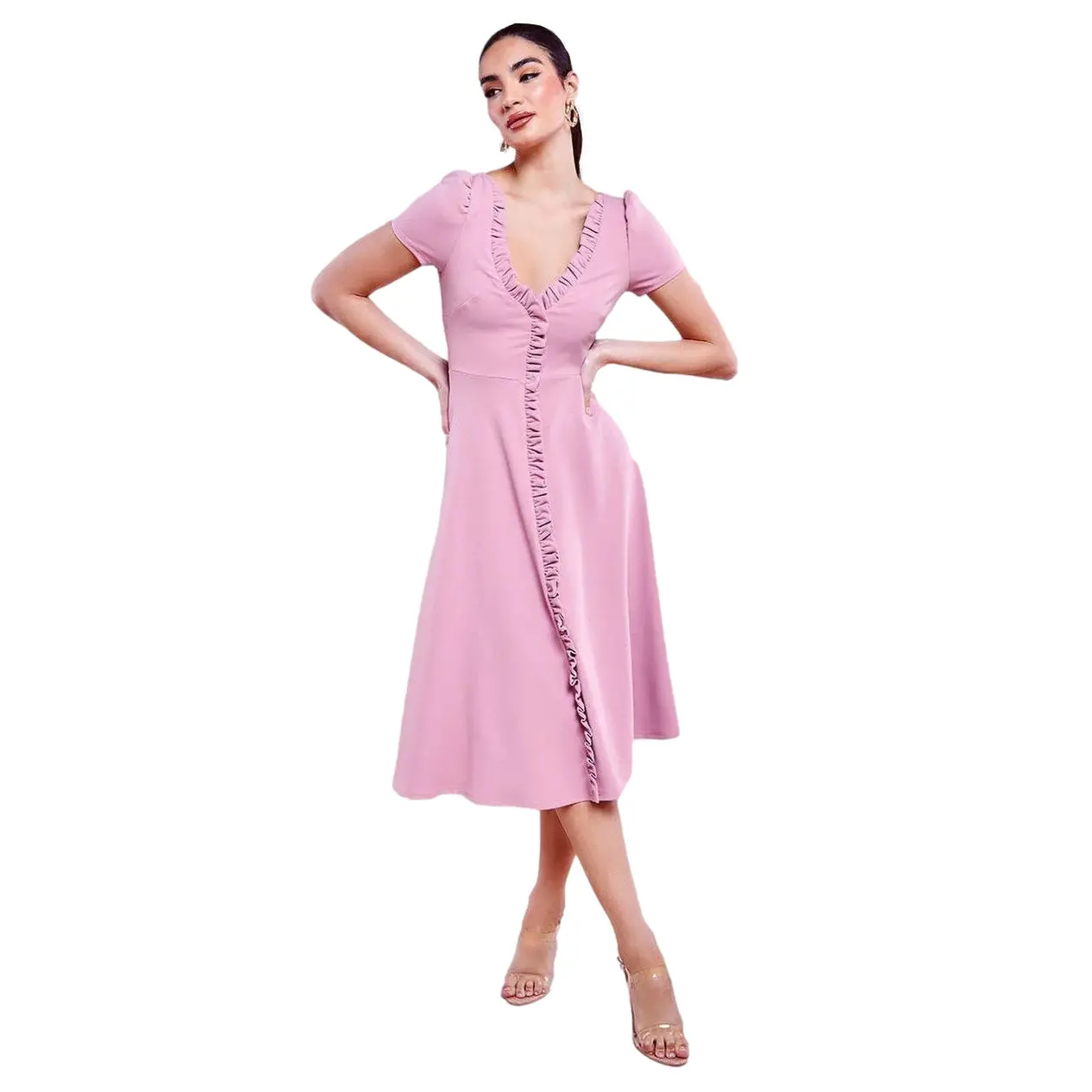 Women's dress Goddiva Flared Scuba