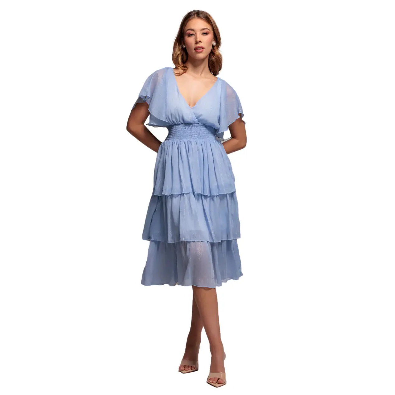 Image of Schwingendes Chiffon Kleid Damen Goddiva