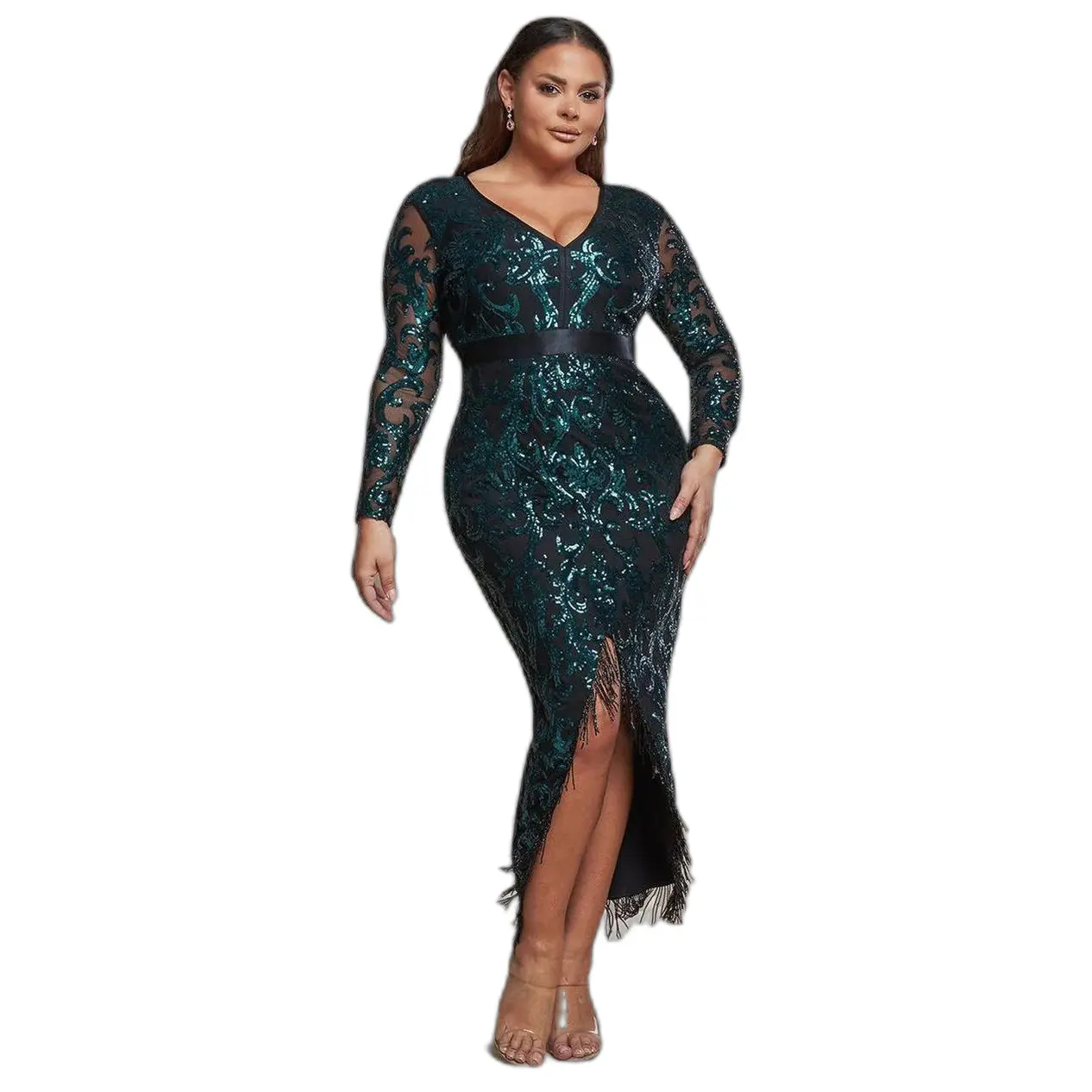 Vestito aderente da donna  Tassel & Sequin