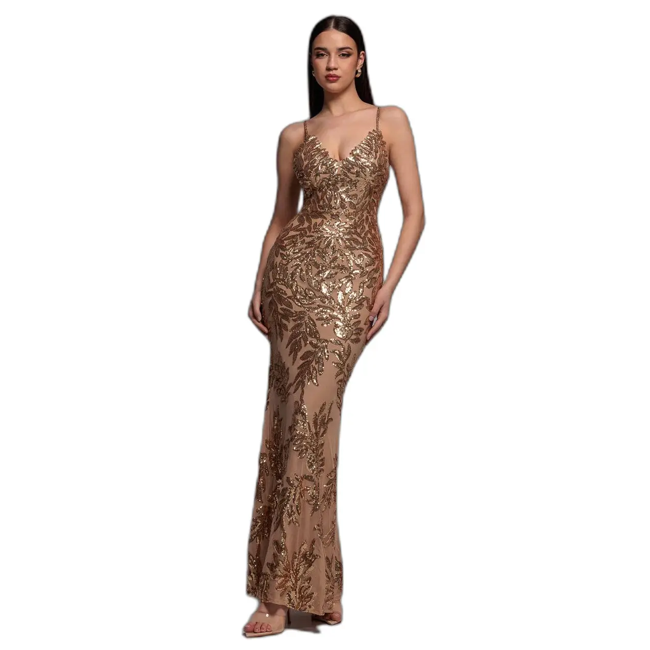 Robe lunga a spalline incrociate donna