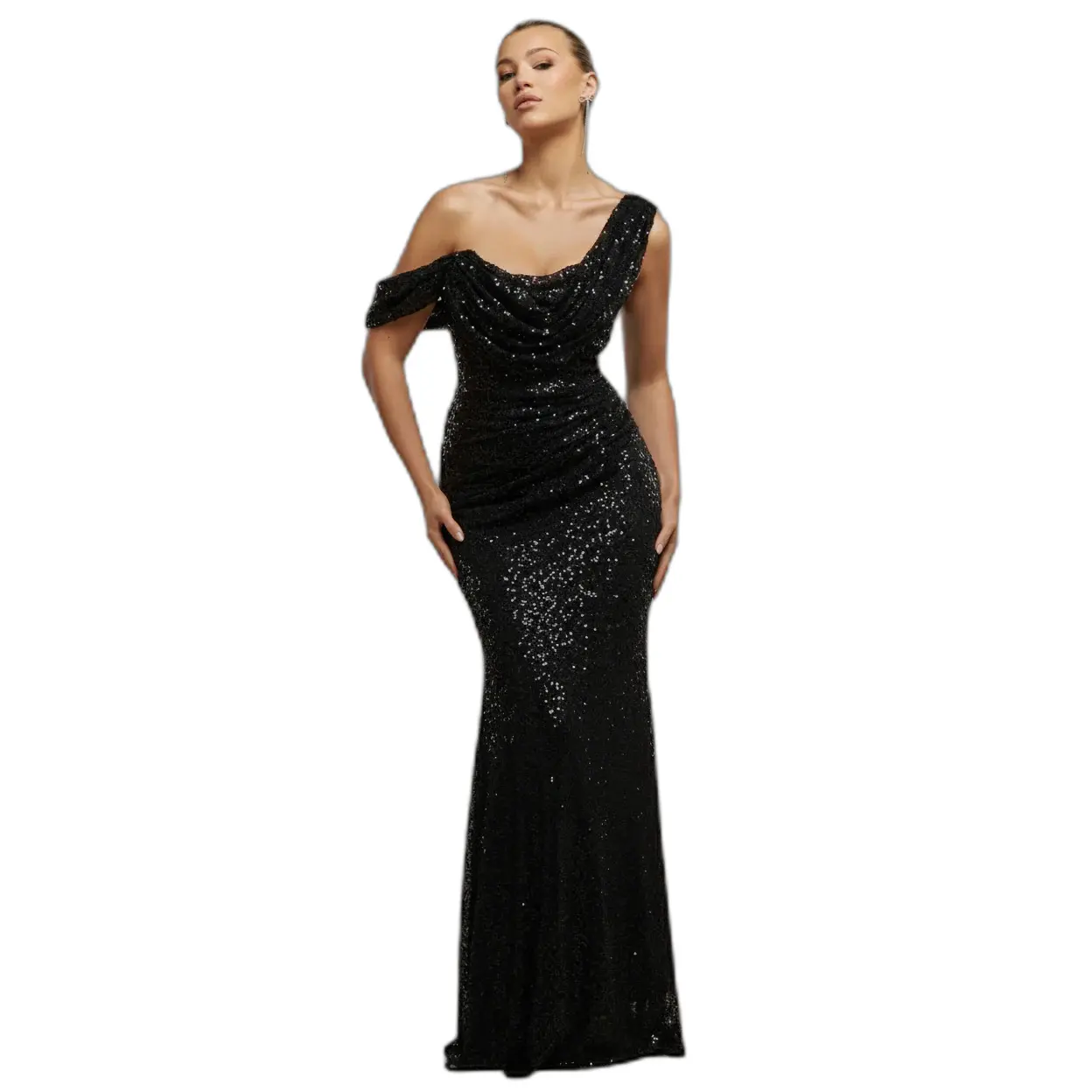 Vestito aderente da donna  Sequin Cowl One