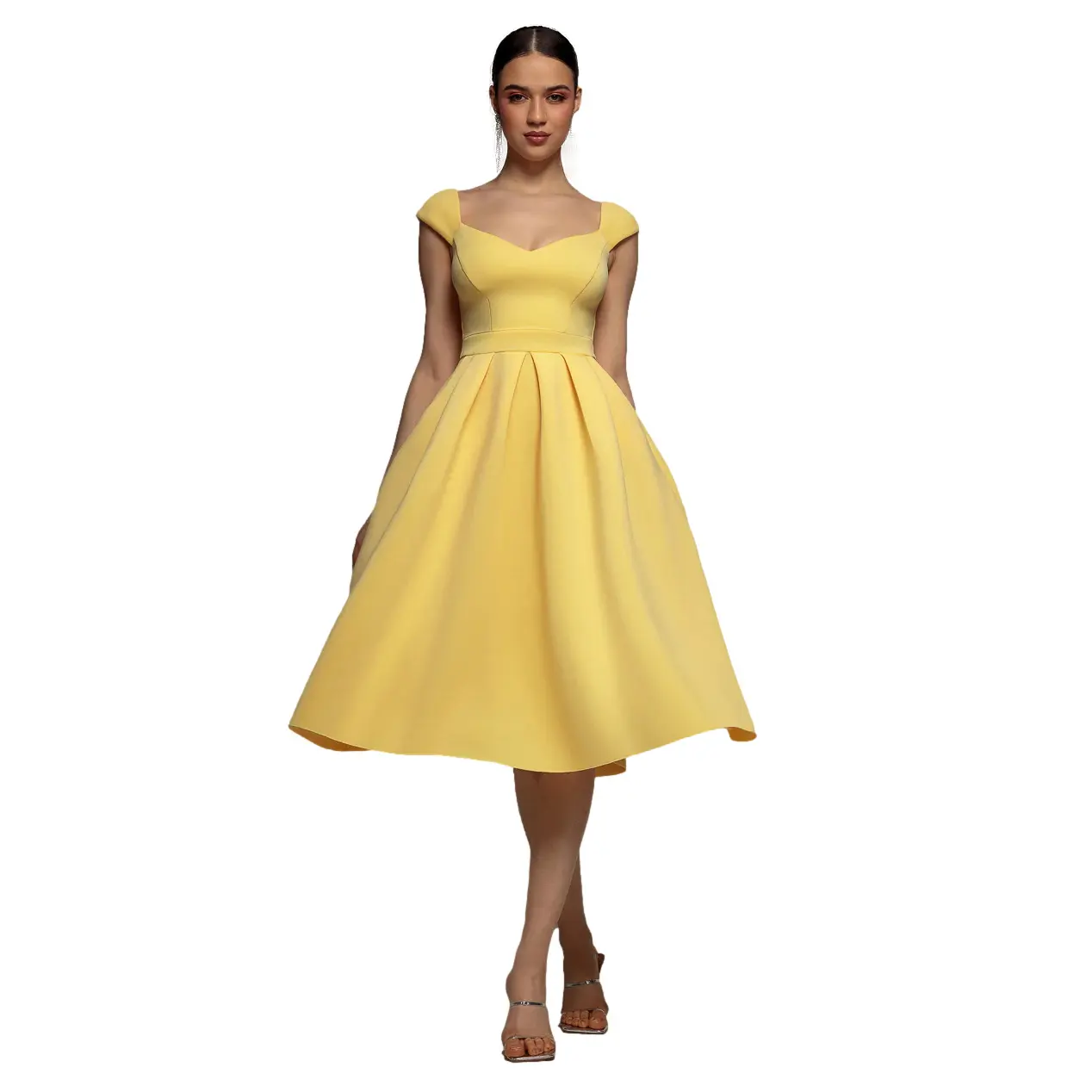 Dame Skaterkleid Goddiva Midi Scuba