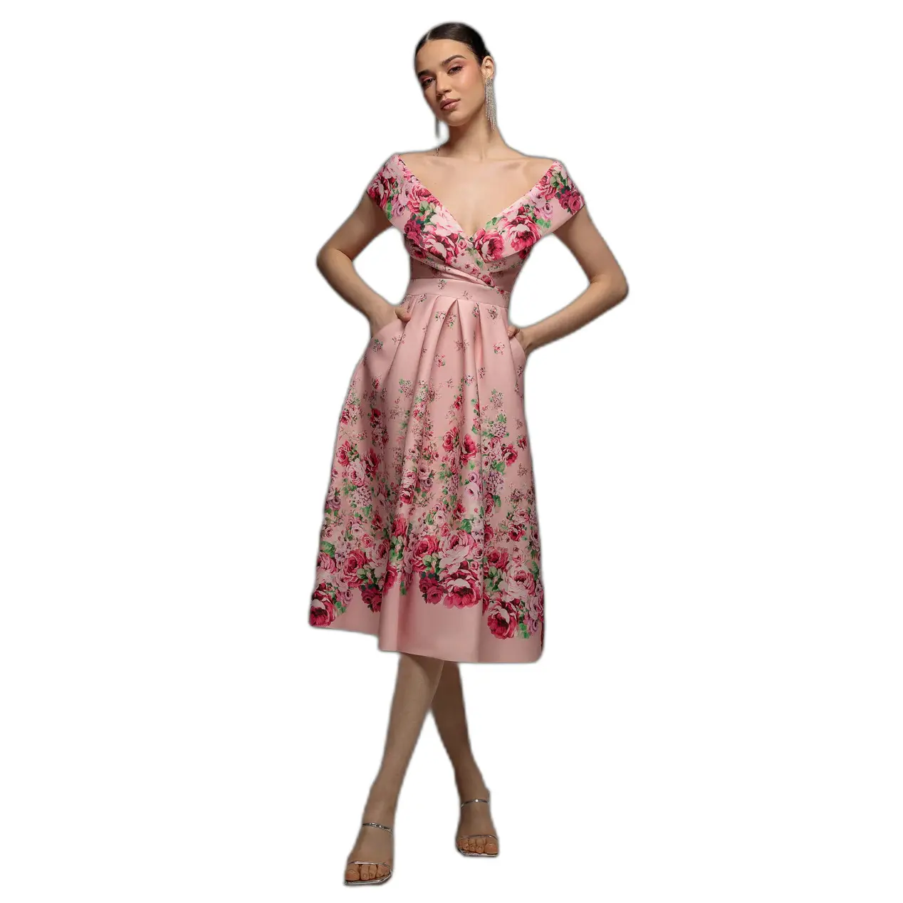 Vestito da donna  Bardot A-Line Scuba