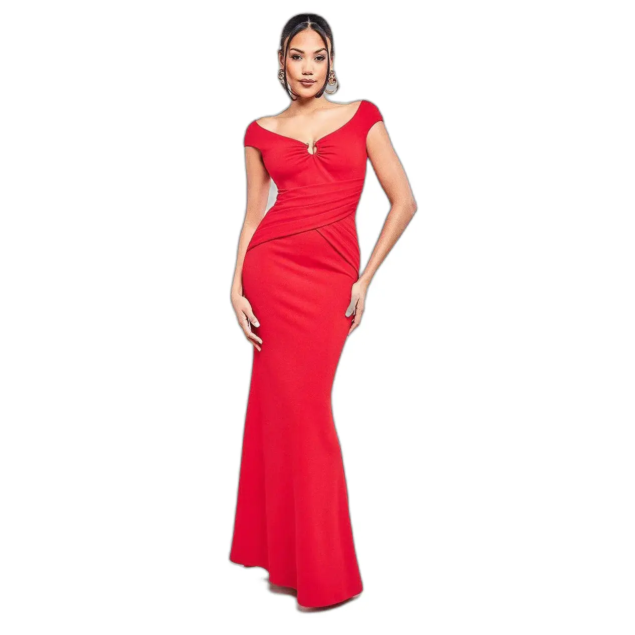 Kleid mit metallischen Besätzen Damen Goddiva