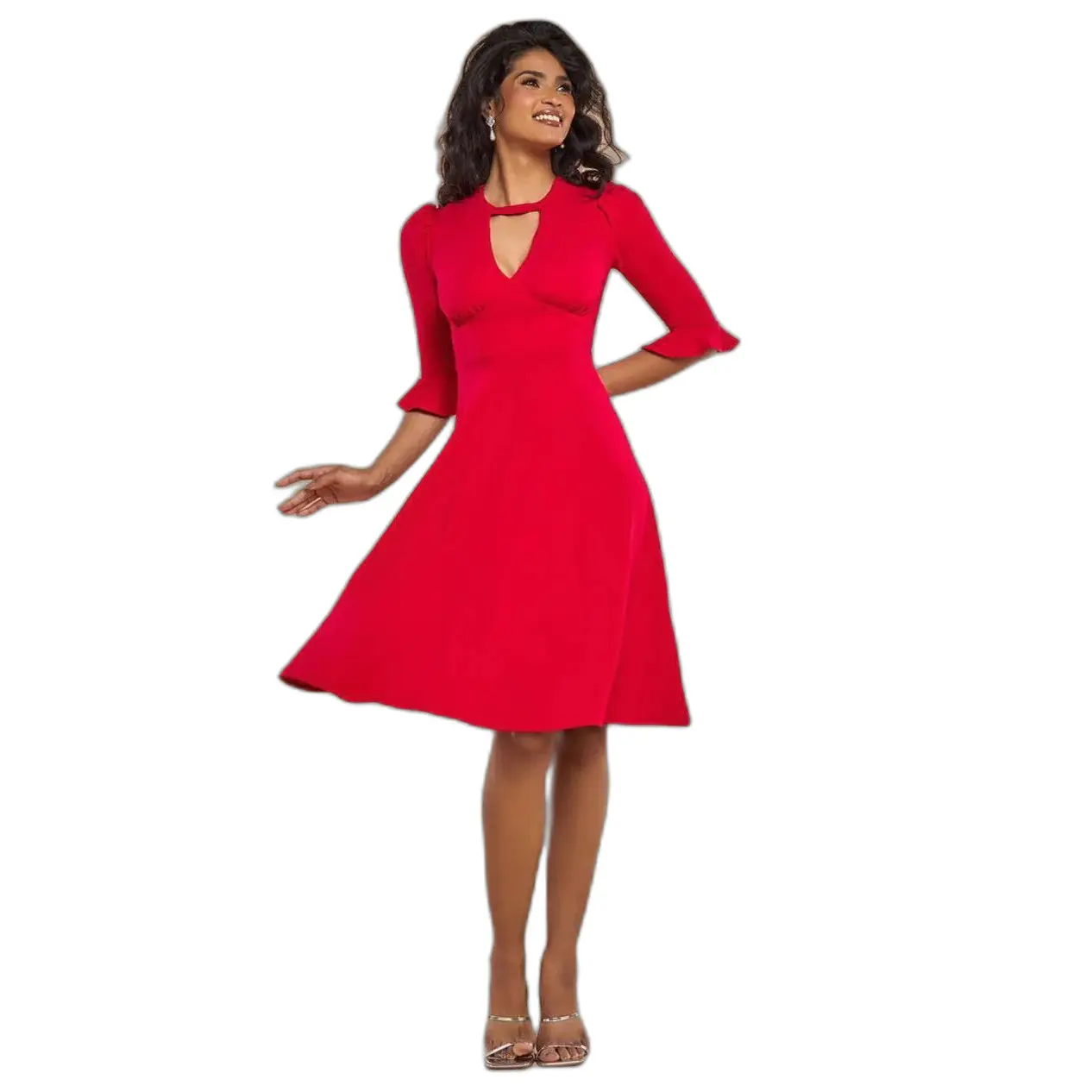Frauenkleid mit weitem Ärmel Goddiva