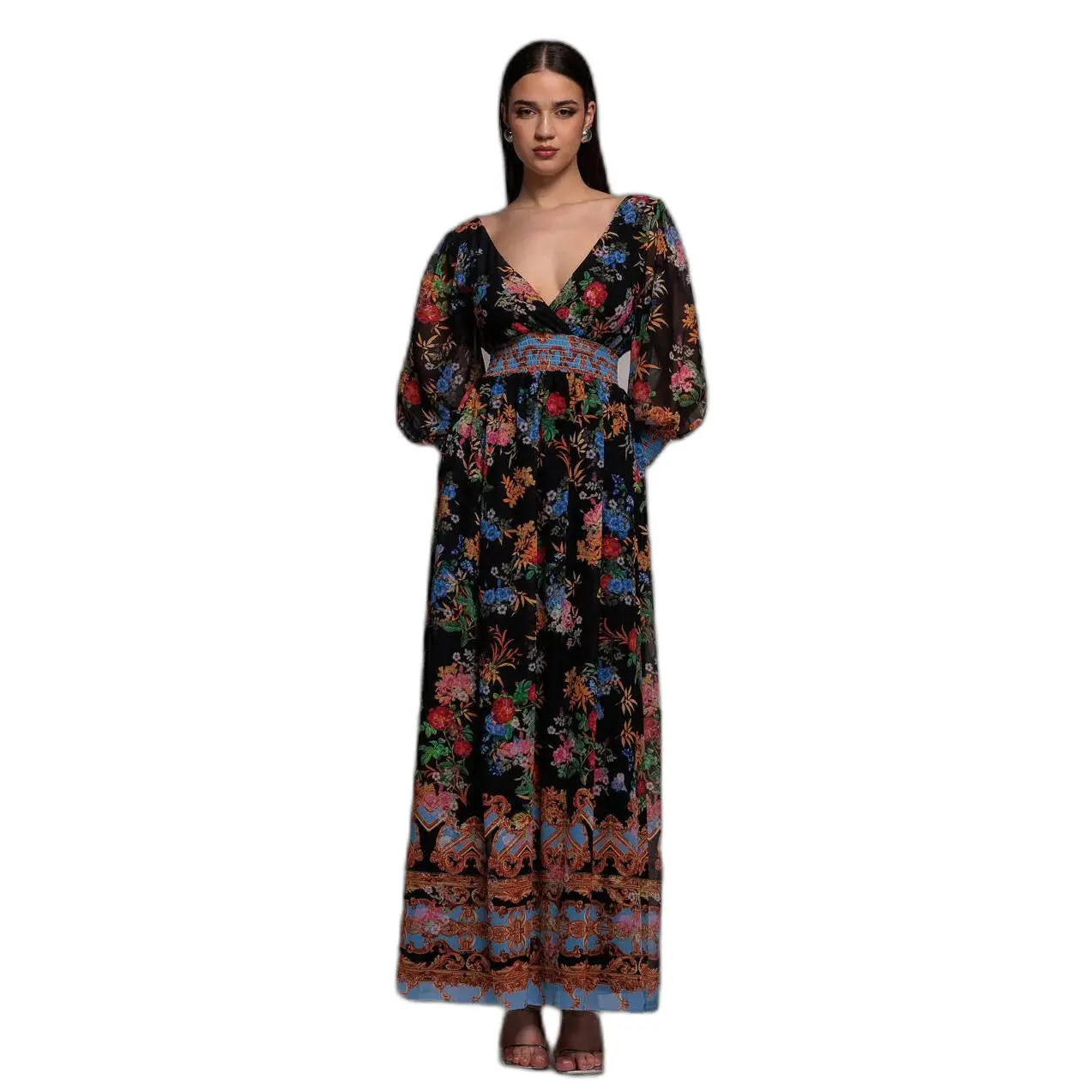 Image of Wickelkleid Damen Goddiva Floral