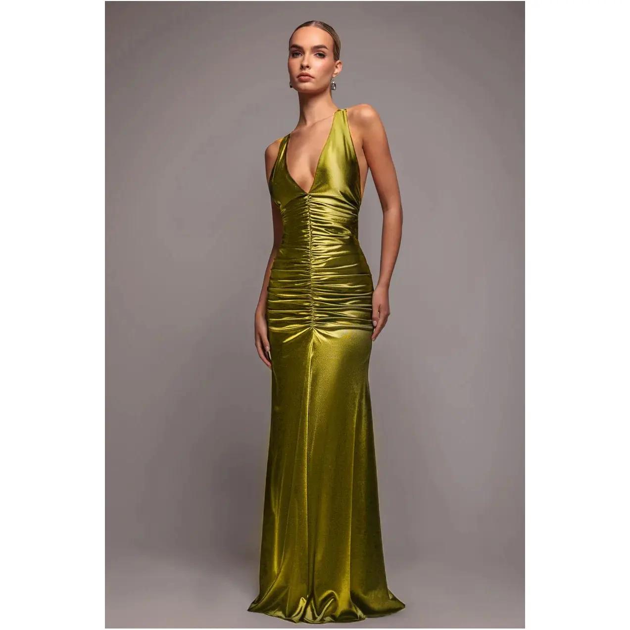 Eng anliegendes Kleid für Damen Goddiva Multi-Tied