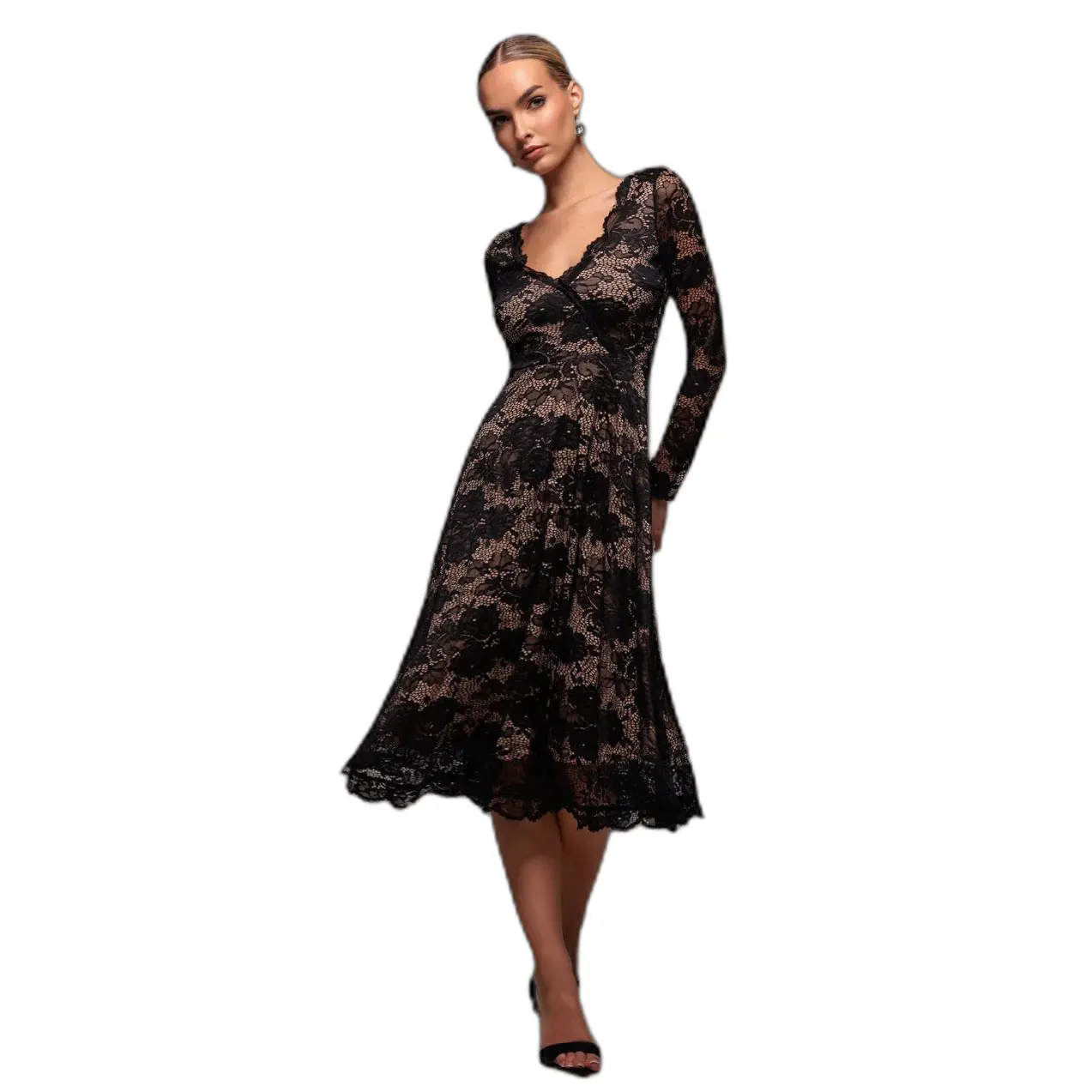 Vestito da donna  Scalloped Lace A-line