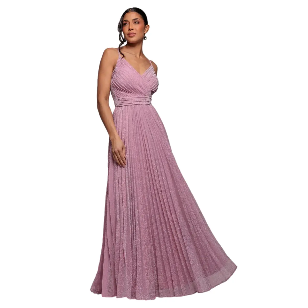 Roba plissettata senza maniche donna