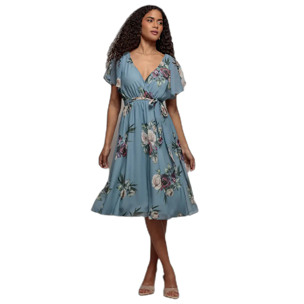 Wrap dress da donna  Floral Printed