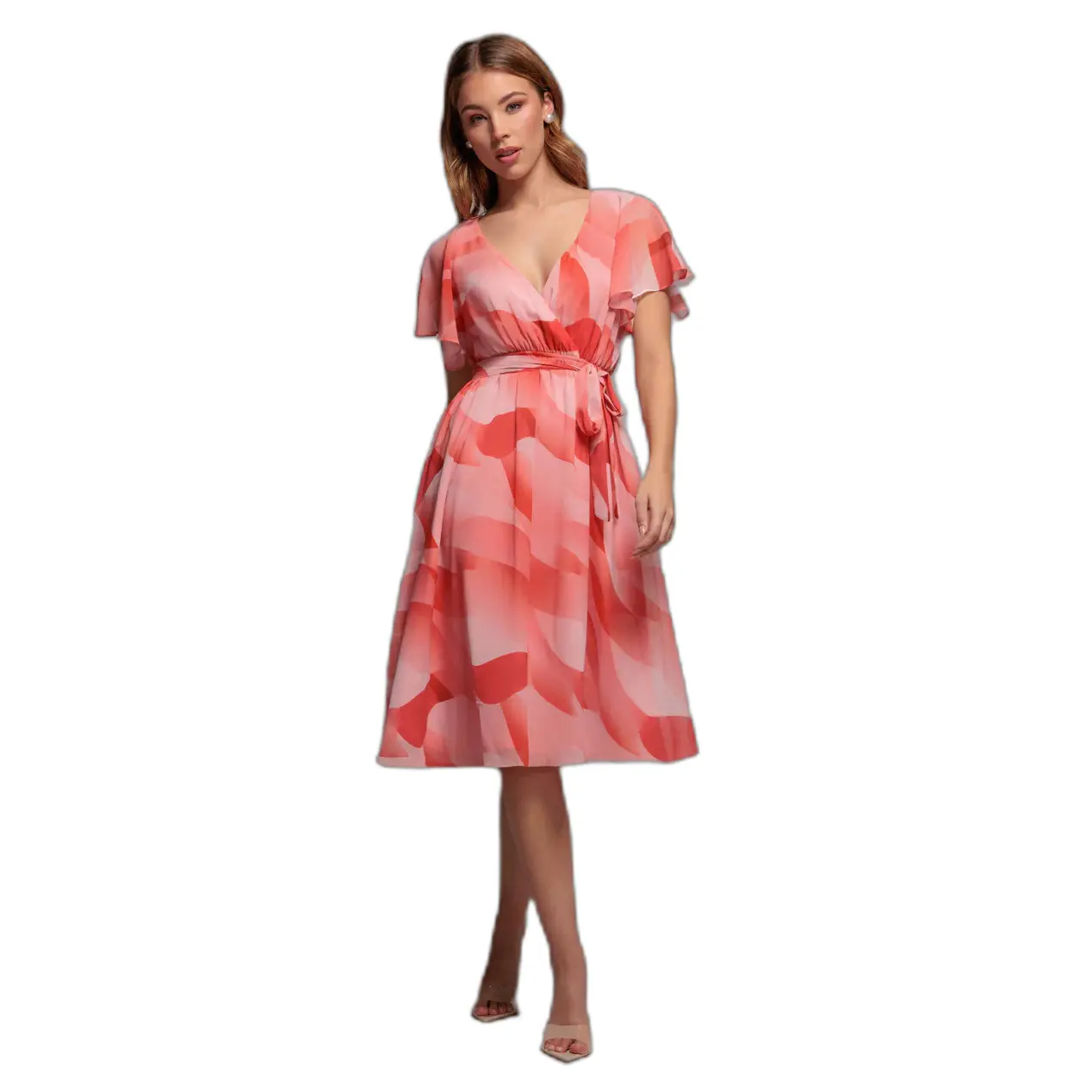 Robe portefeuille stampata donna