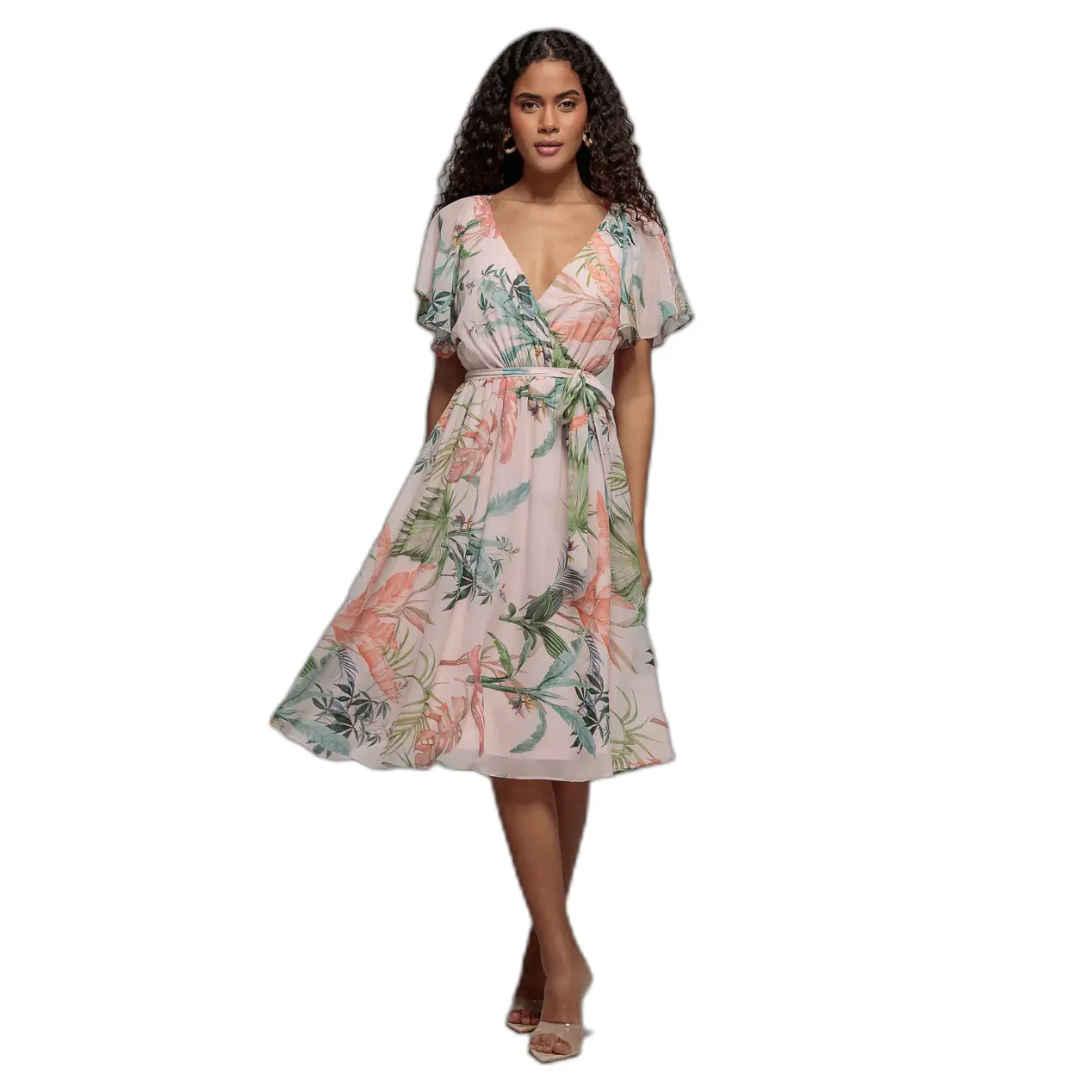 Wrap dress da donna  Floral Printed