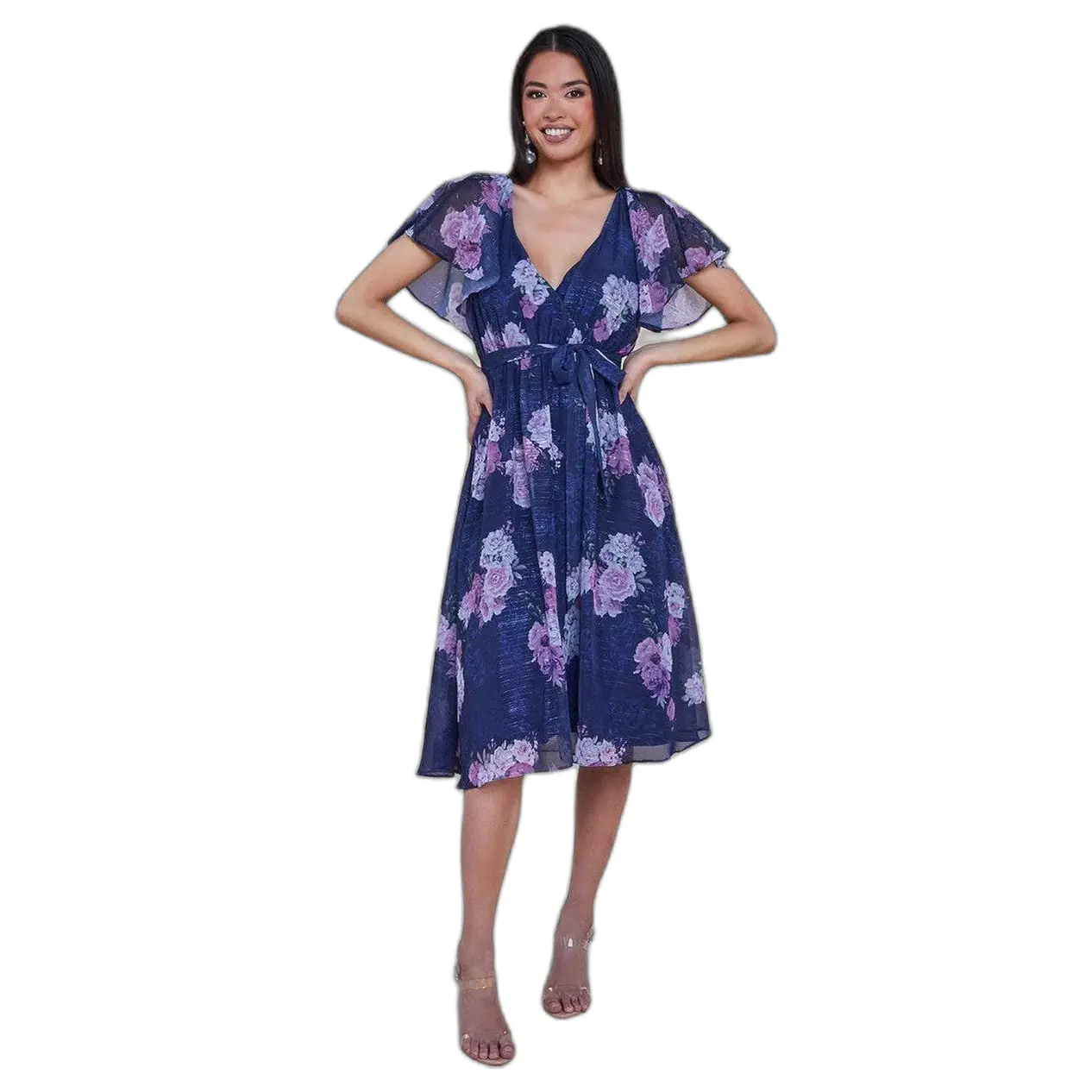 Vestito da donna  Printed Lurex A-Line