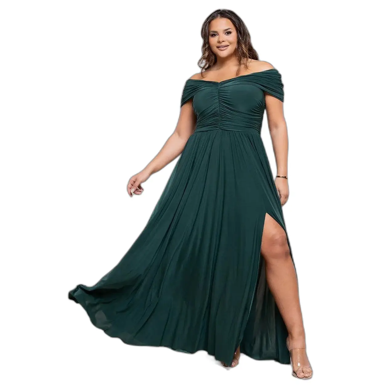 Kleid Damen Goddiva Bardot