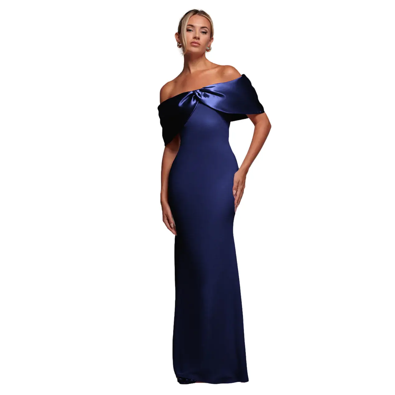 Langes Kleid, Damen Goddiva Bardot