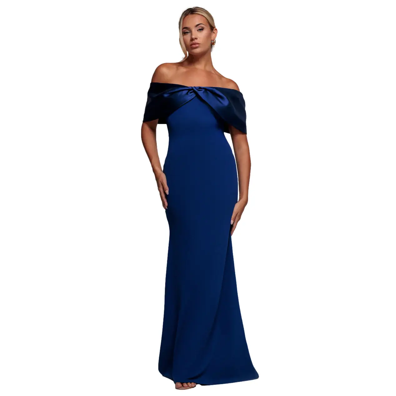 Langes Kleid, Damen Goddiva Bardot