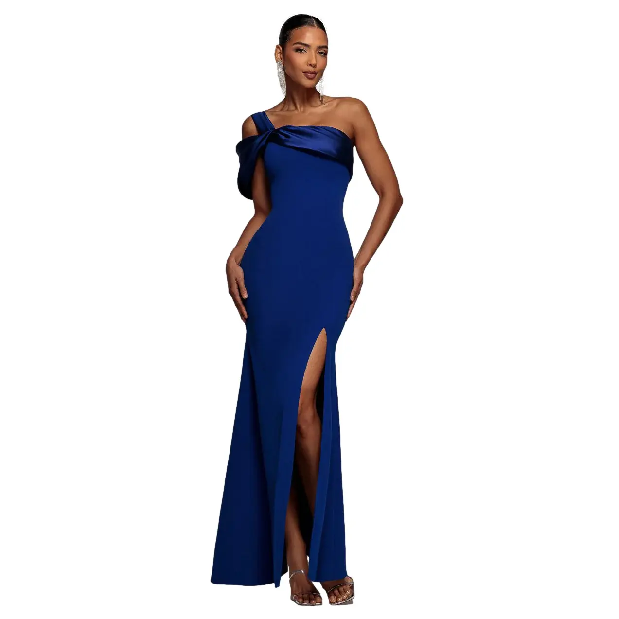 Asymmetrisches Kleid Damen Goddiva Maxi