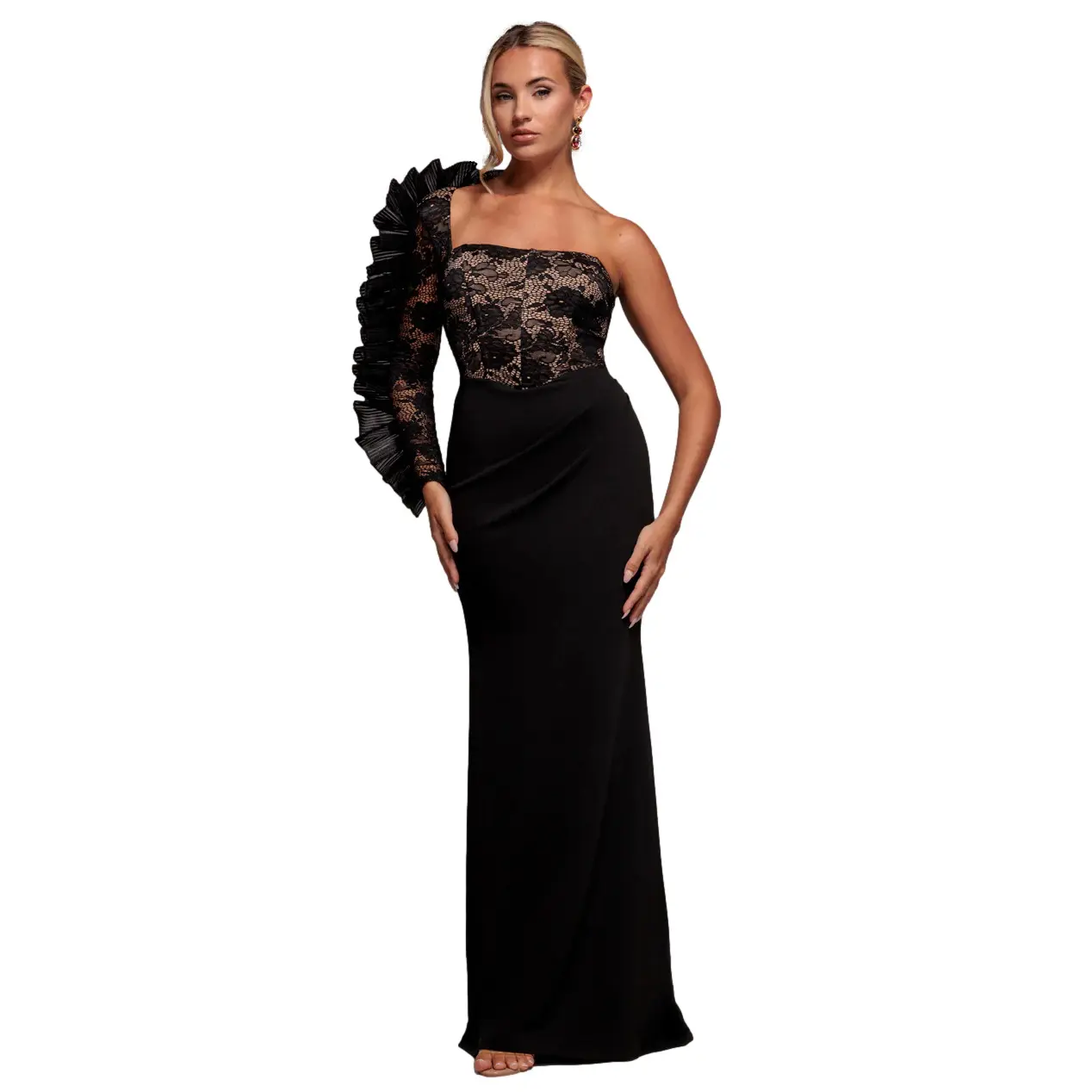 Image of Einseitiges Langkleid Damen Goddiva