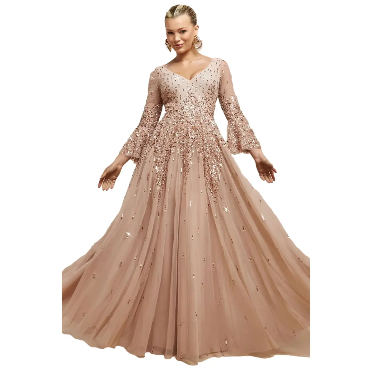 Kleid Damen Goddiva Sunray