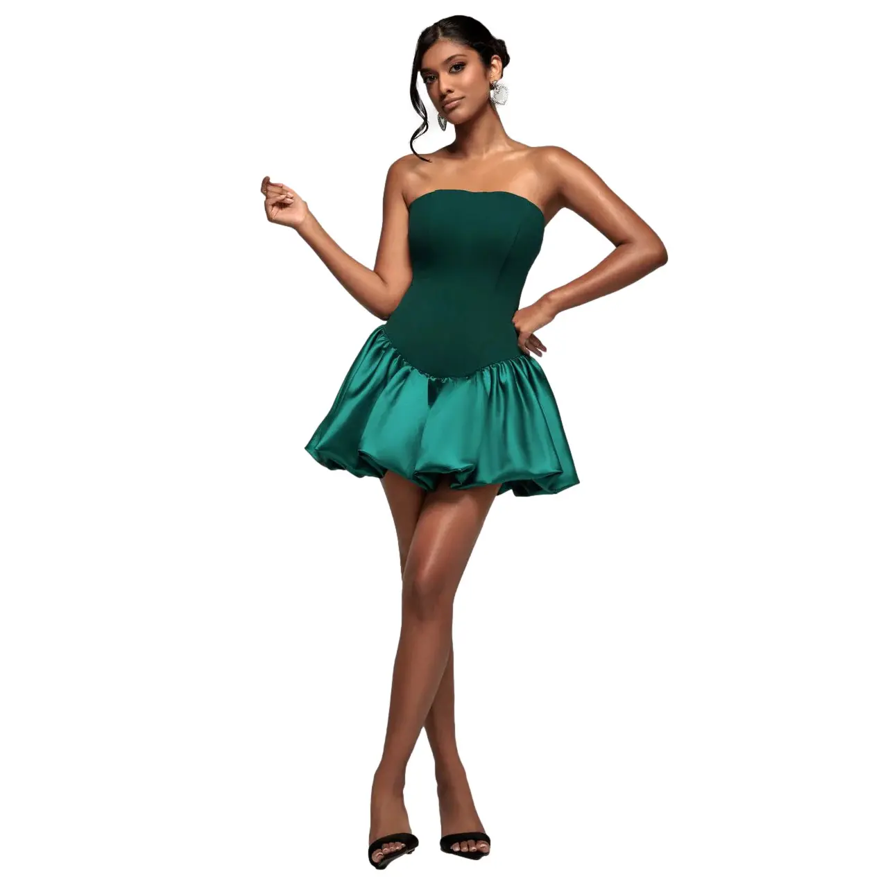 Image of Korsettkleid Damen Goddiva Boobtube Babydoll