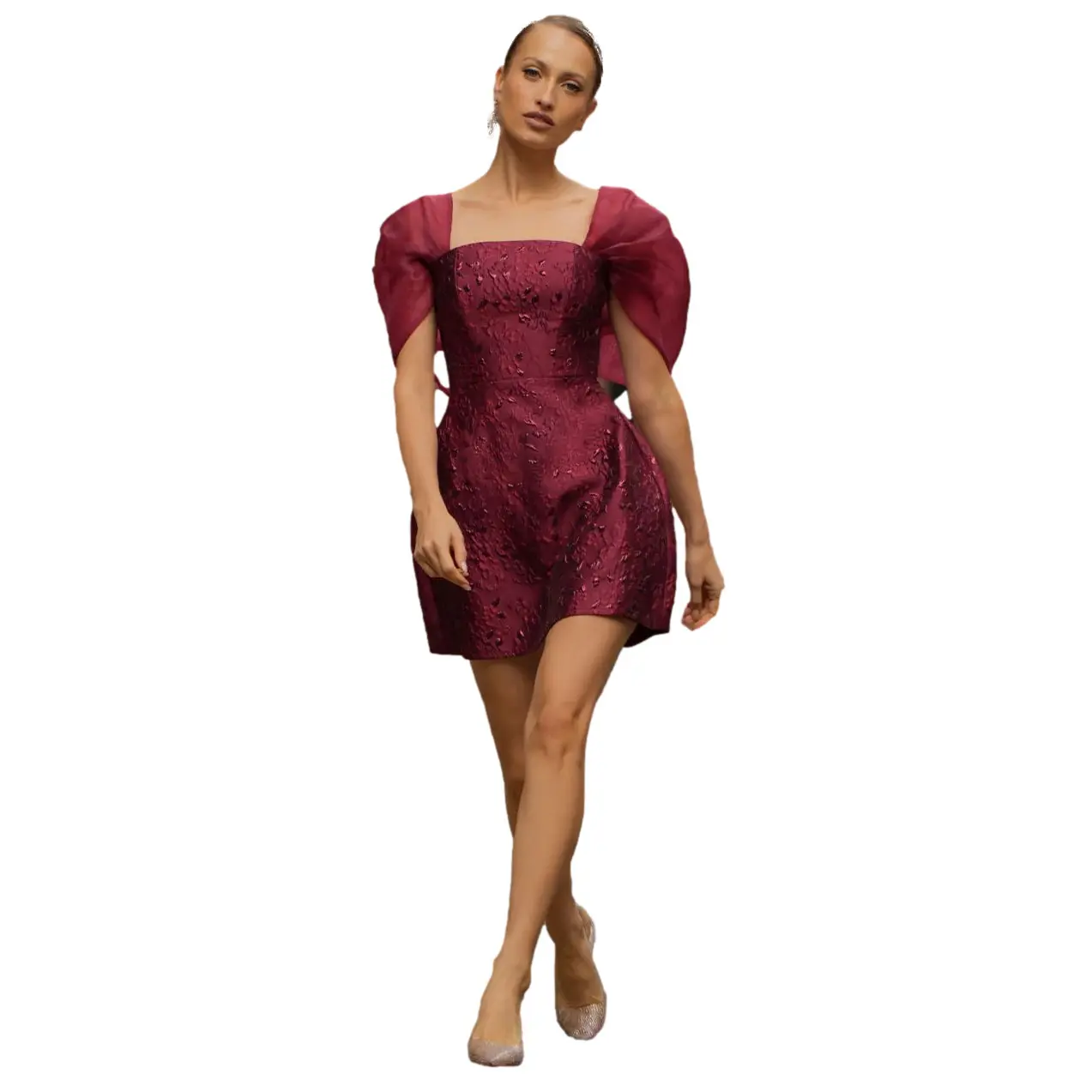 Image of Mini-Jacquard-Kleid Damen Goddiva