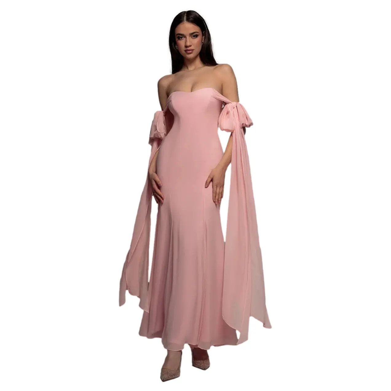 Image of Damen Chiffonkleid Goddiva Maxi