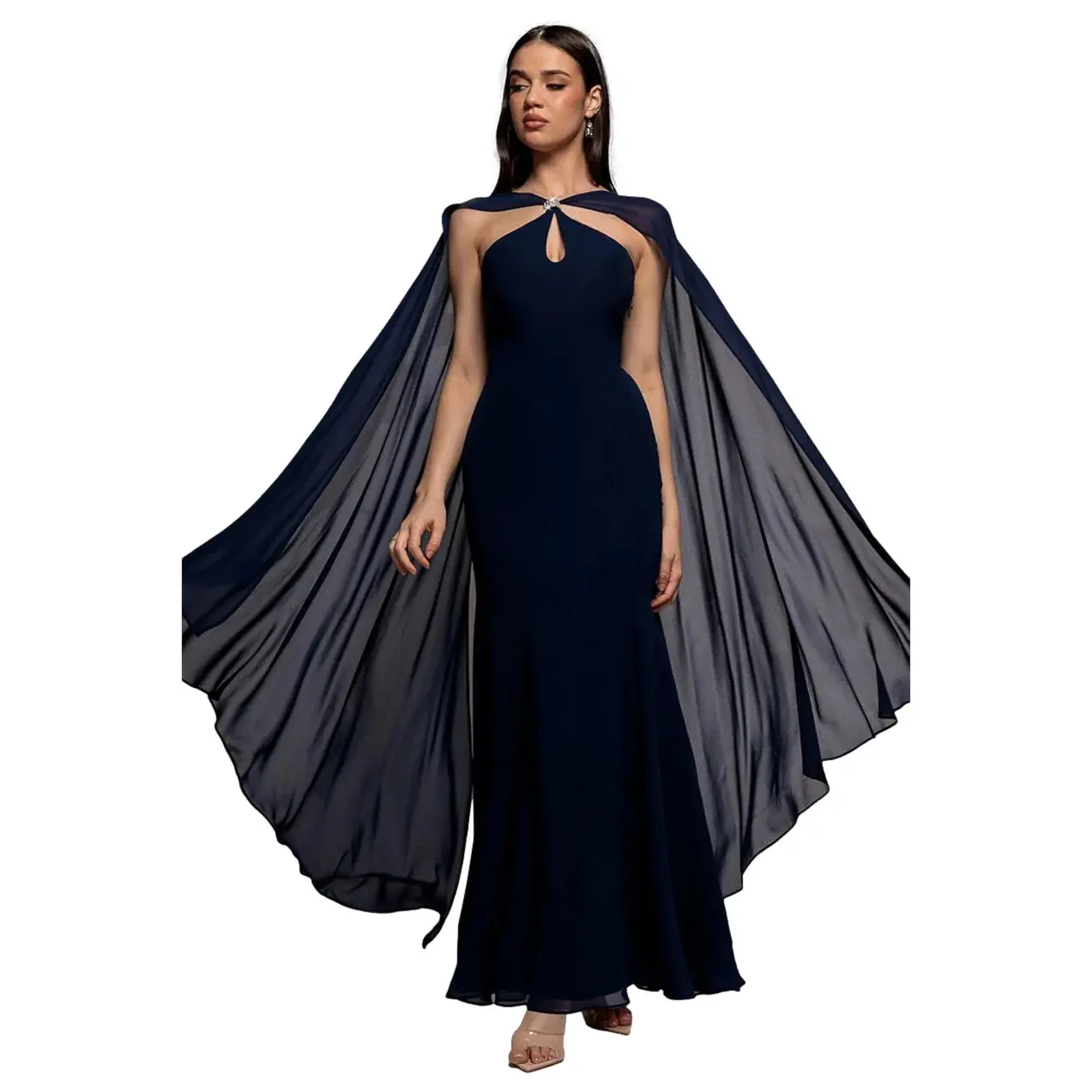 Robe in mussola con mantello donna  Maxi