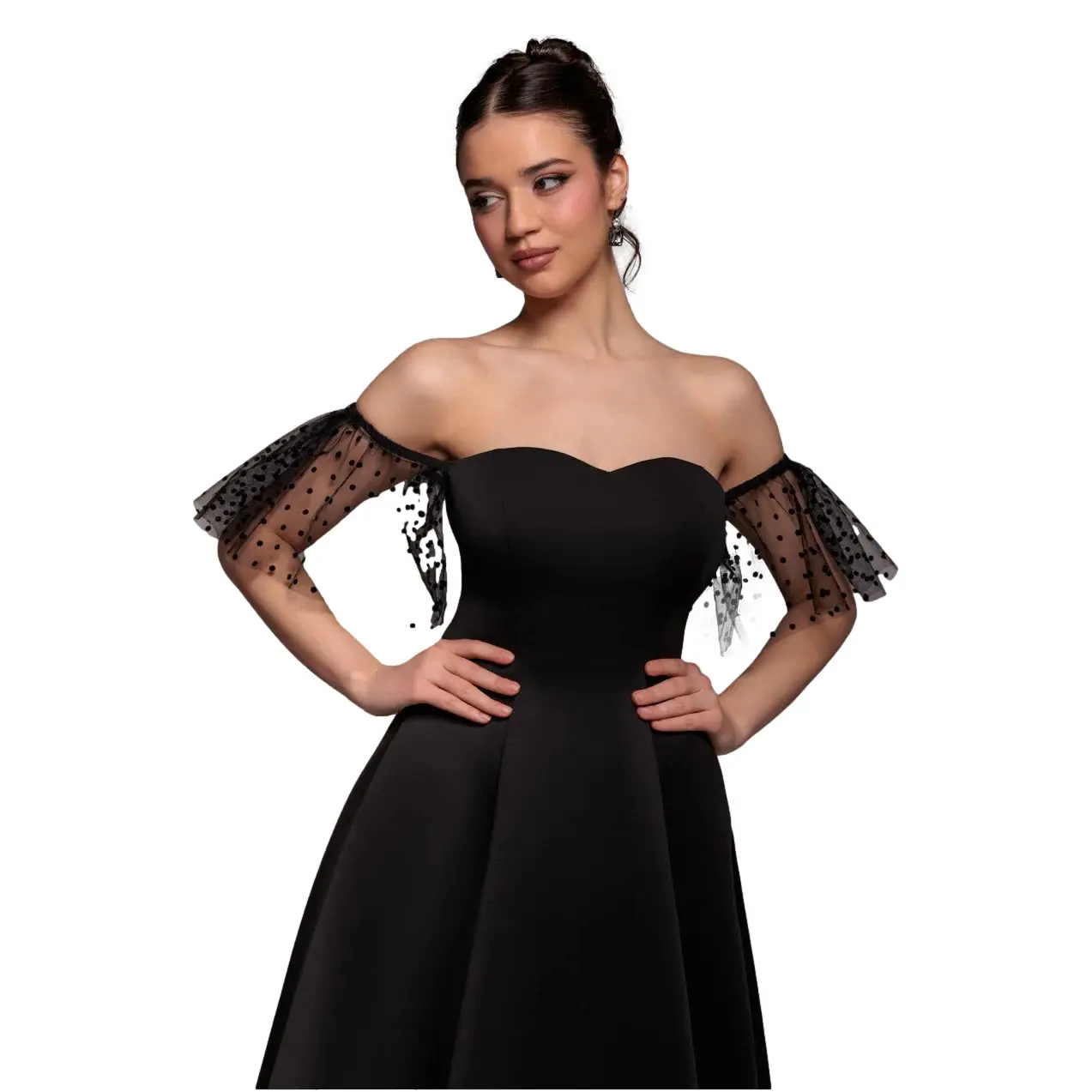 Robe en résille donna  Midi