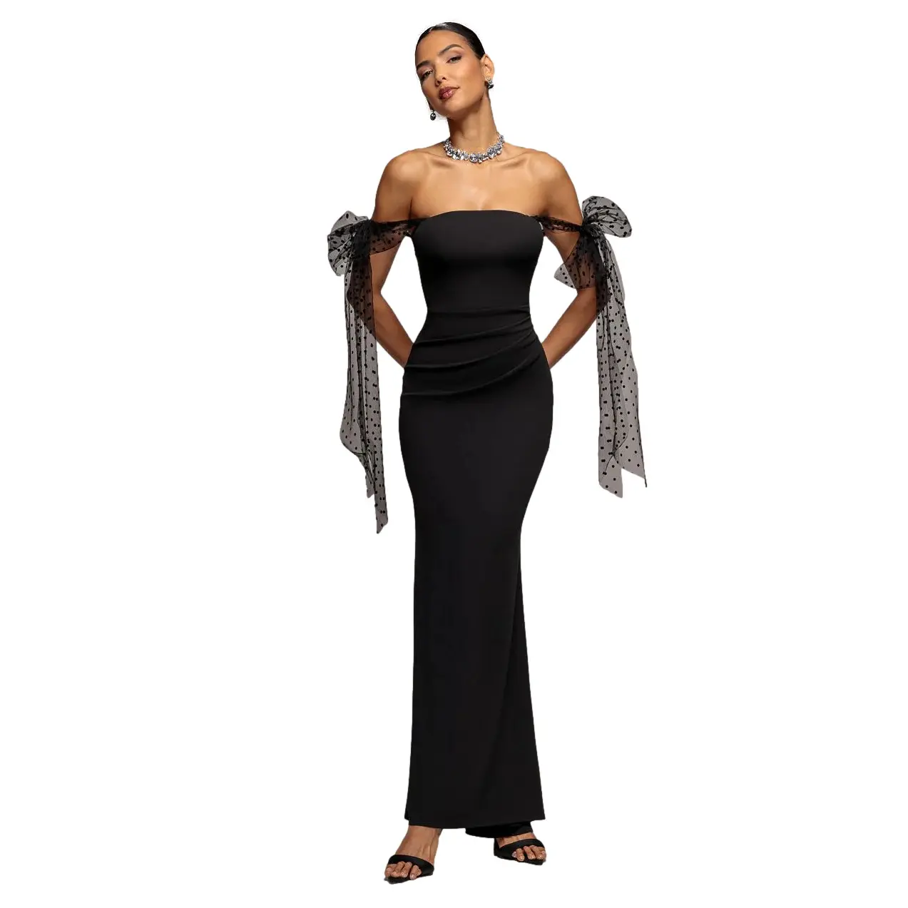 Image of Eng anliegendes Kleid für Damen Goddiva Bella Maxi