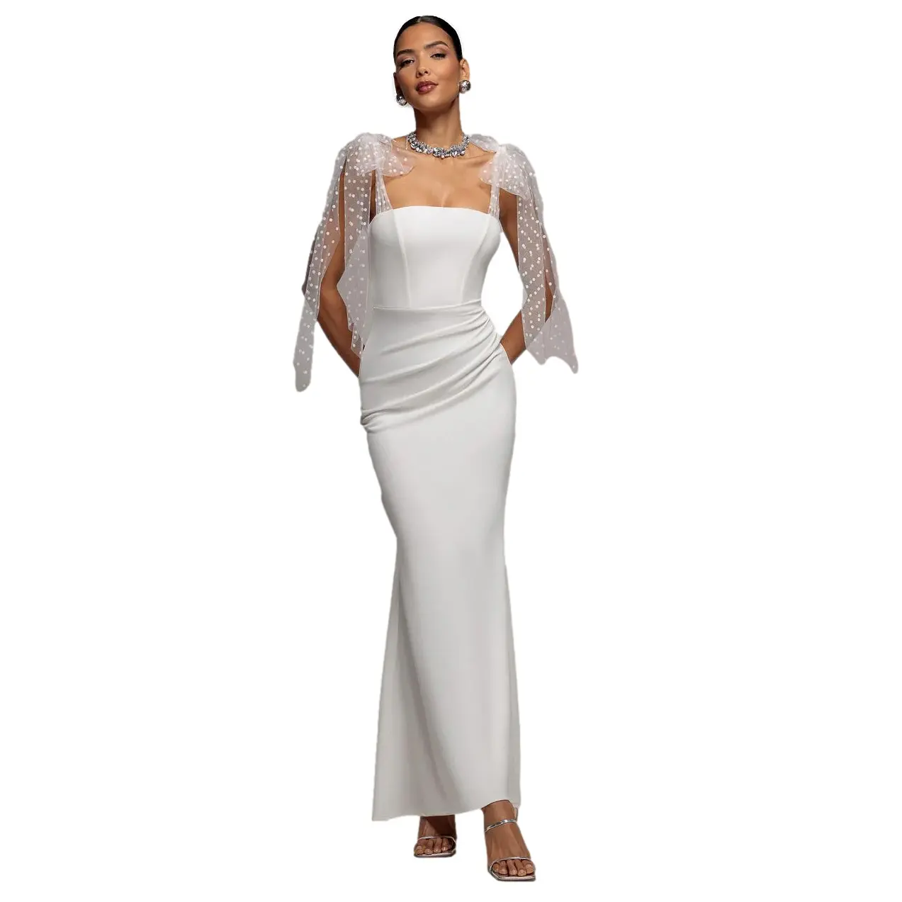 Eng anliegendes Kleid für Damen Goddiva Bella Maxi