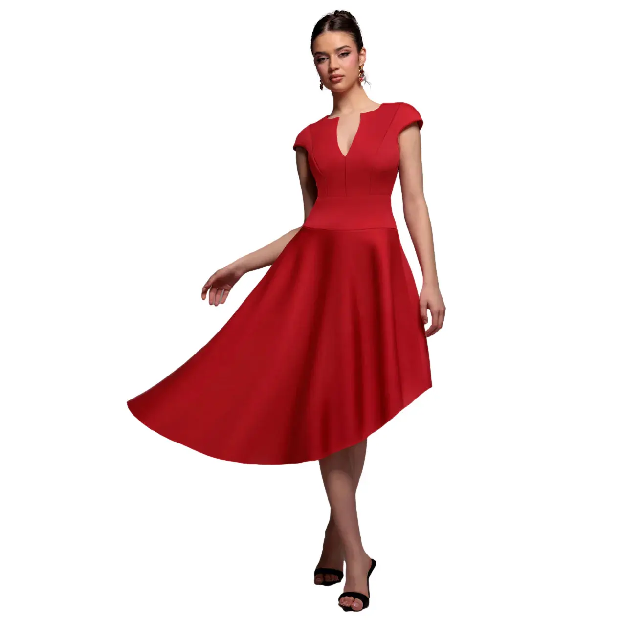 Asymmetrisches Skaterkleid Damen Goddiva