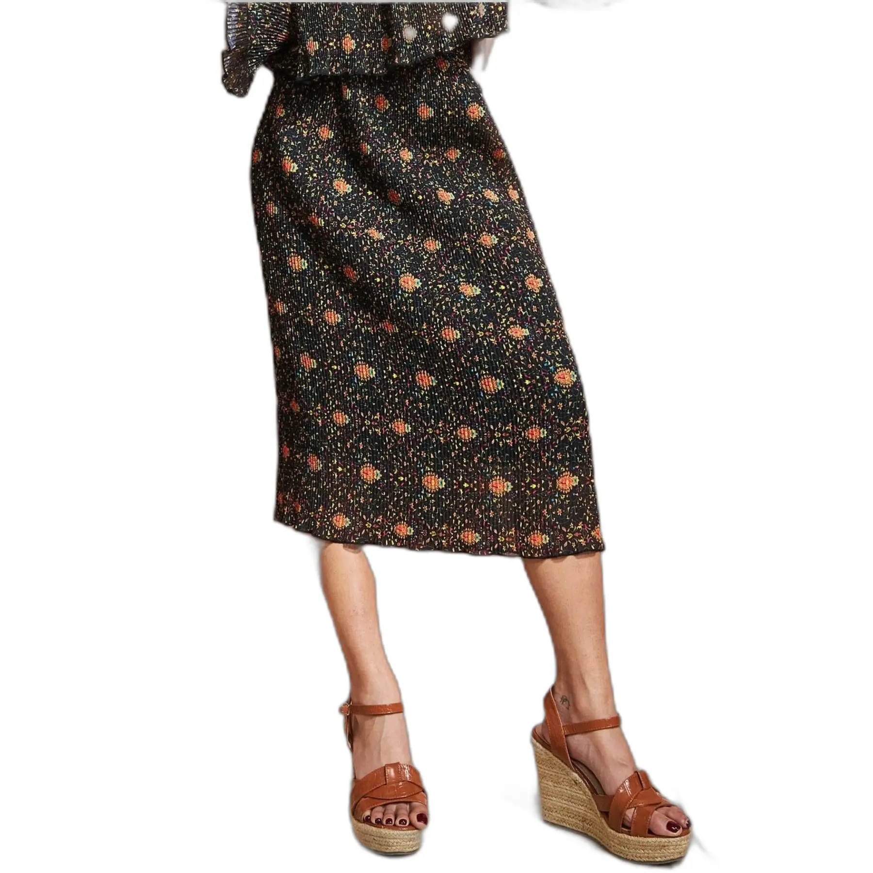 Roba stampata arricciata donna