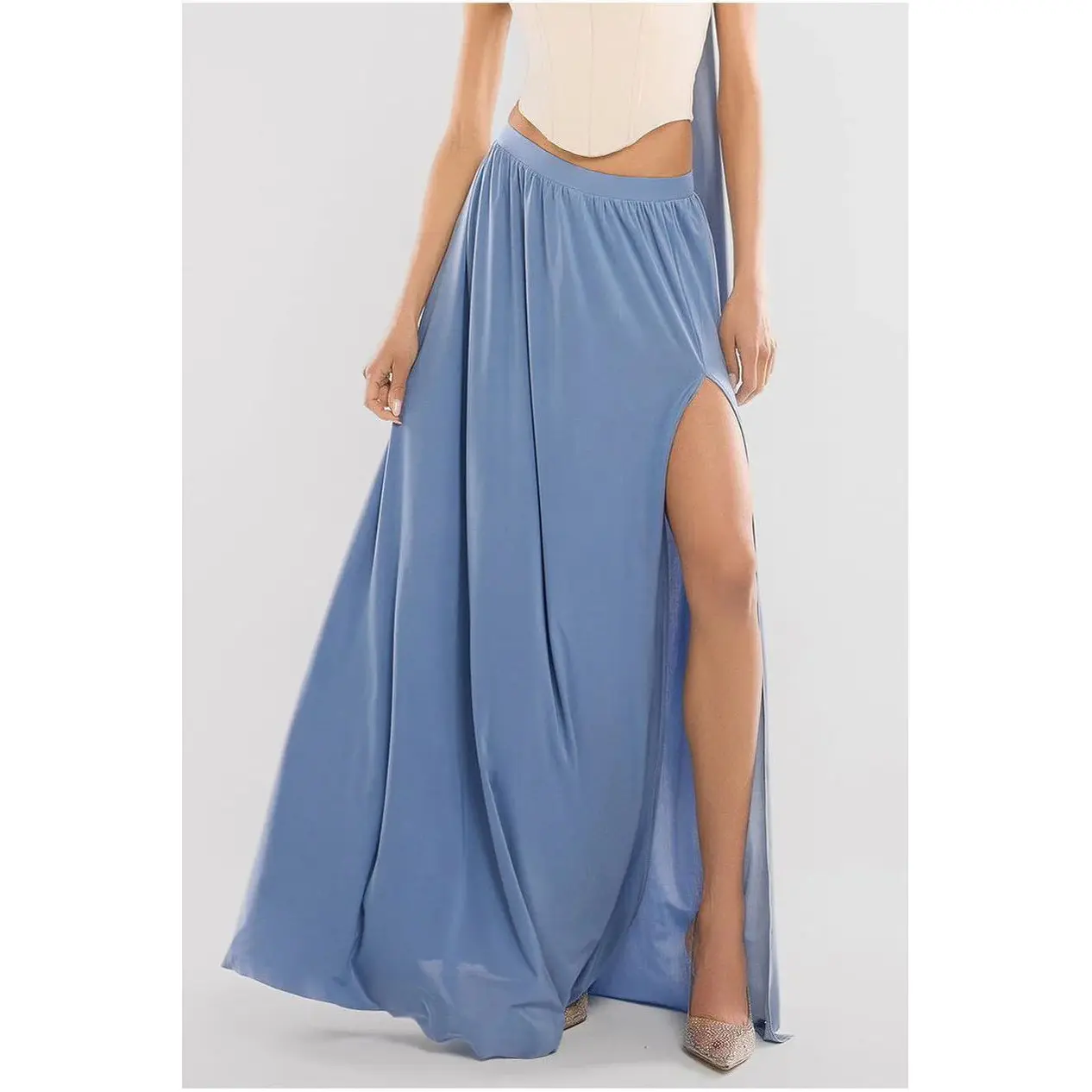 Gonna maxi con spacco laterale donna